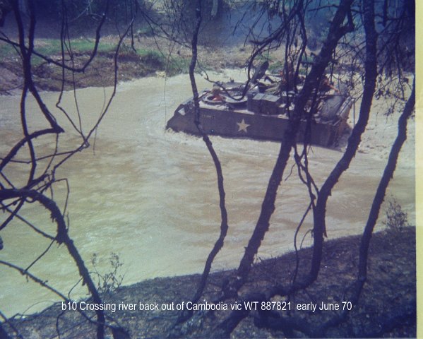 b10  Crossing river back out of Cambodia 